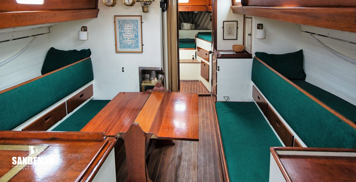 View forward from galley