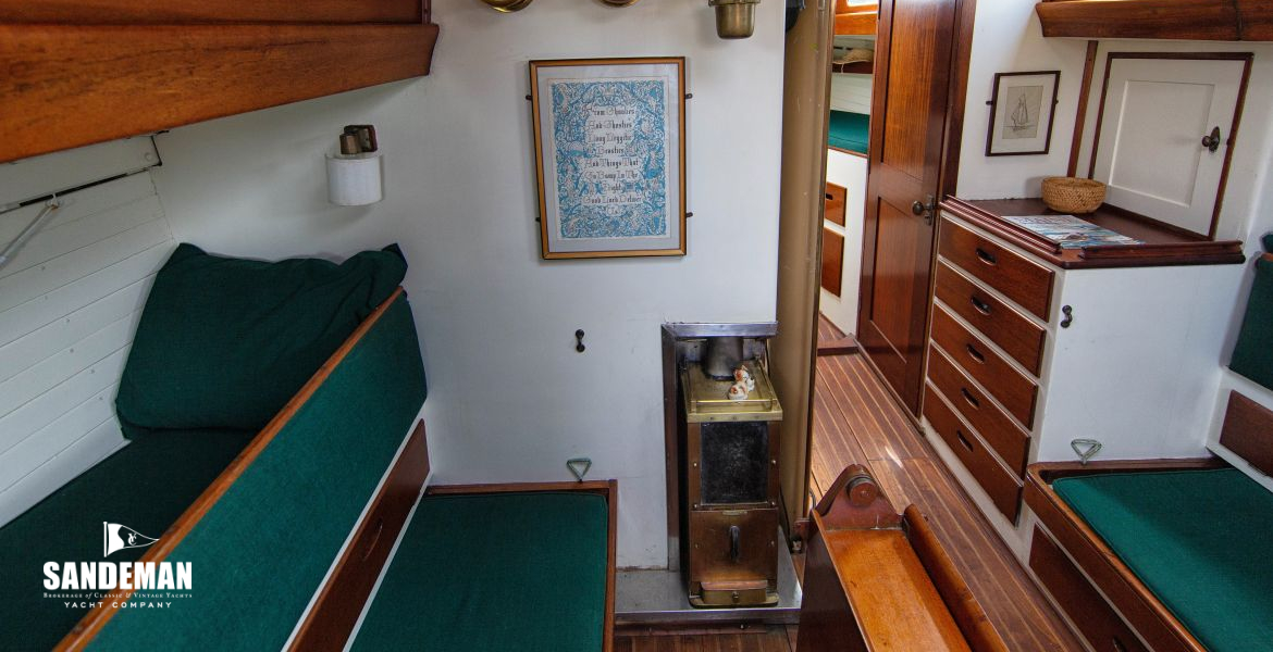 View forward from galley