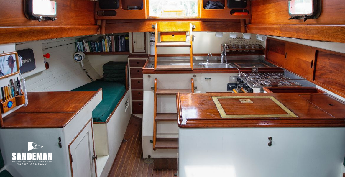 View aft from saloon to companionway