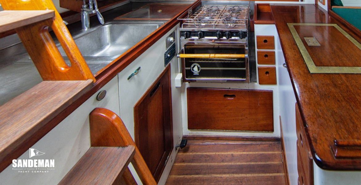 Galley to port