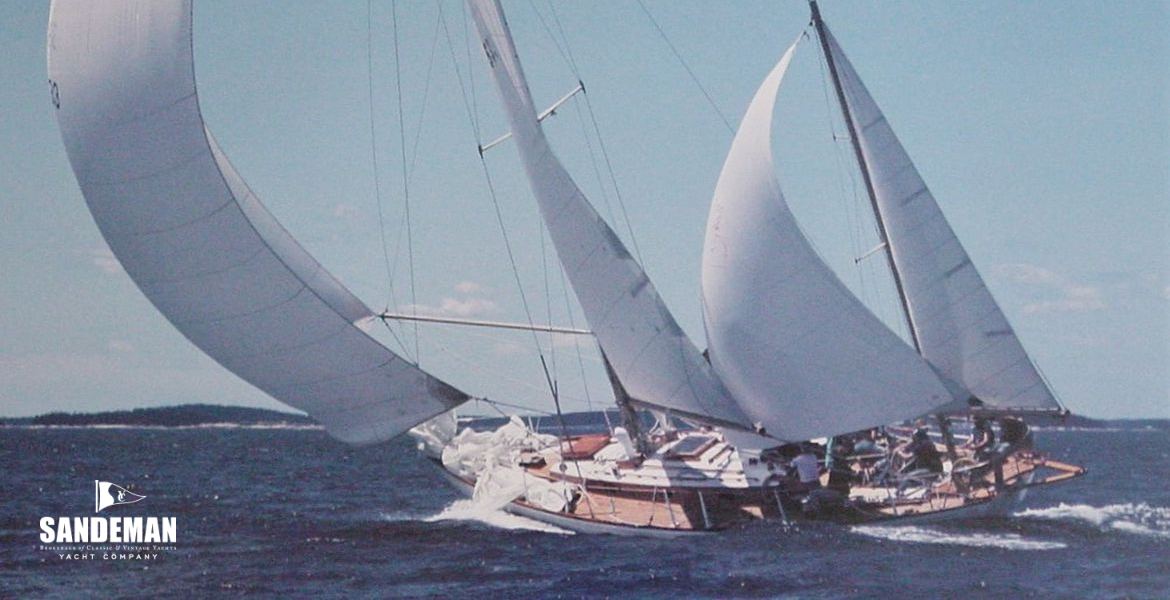 Four sail reaching