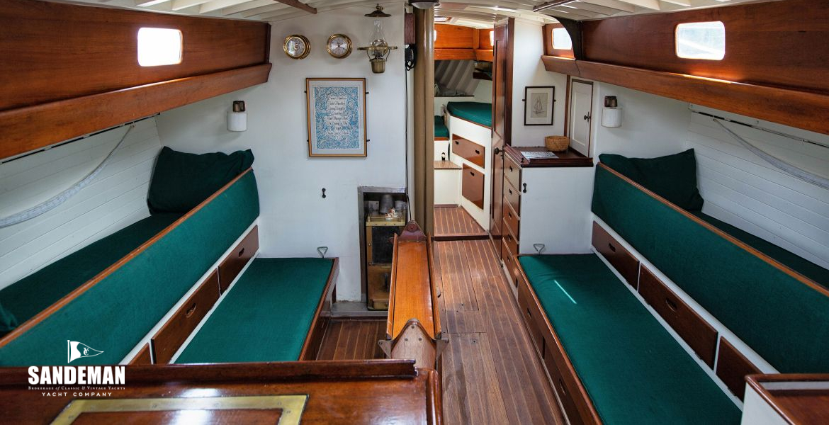 View forward from galley