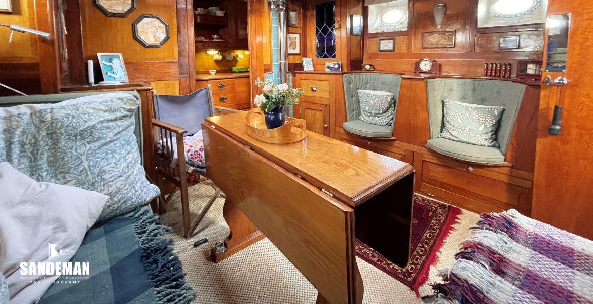 Saloon view forward to starboard