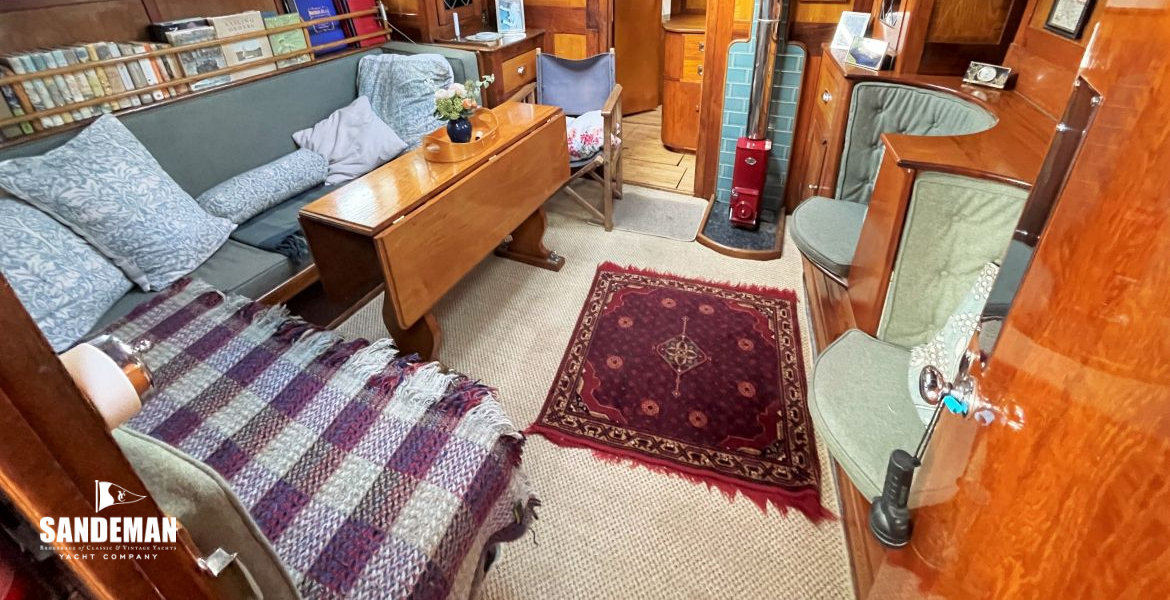 Saloon view forward from forward companionway