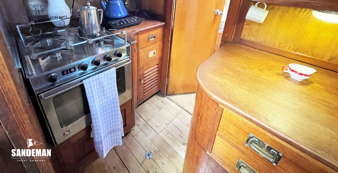 Galley view forward to port