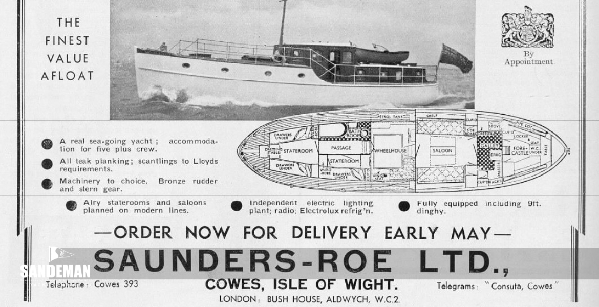 SARO ad in Tatler January 1936 