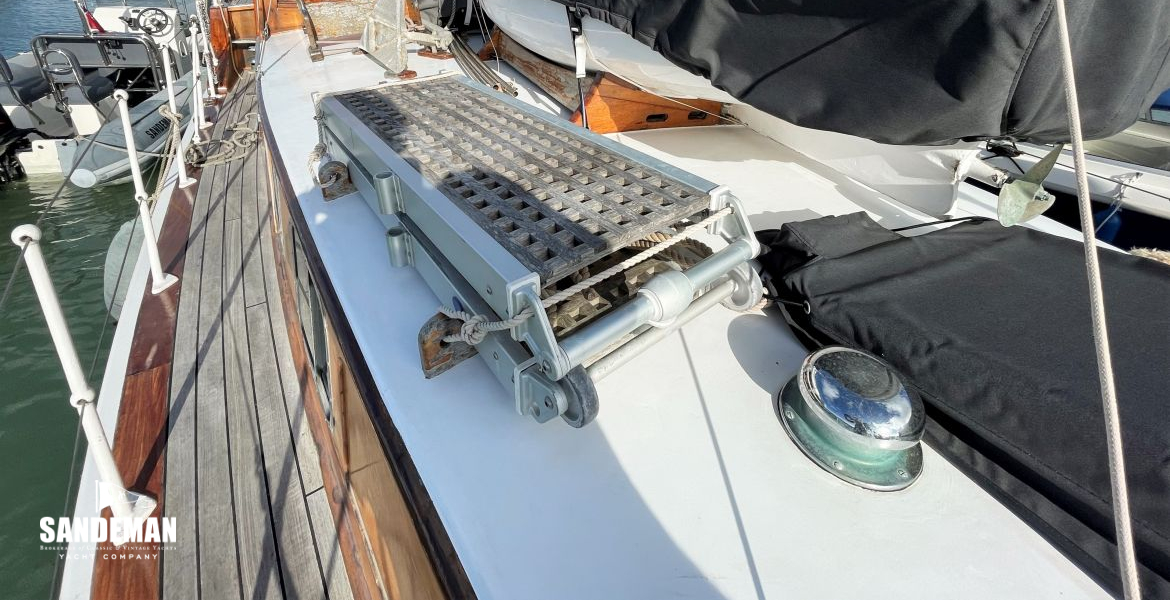 Port aft side deck view forward (launch not included)