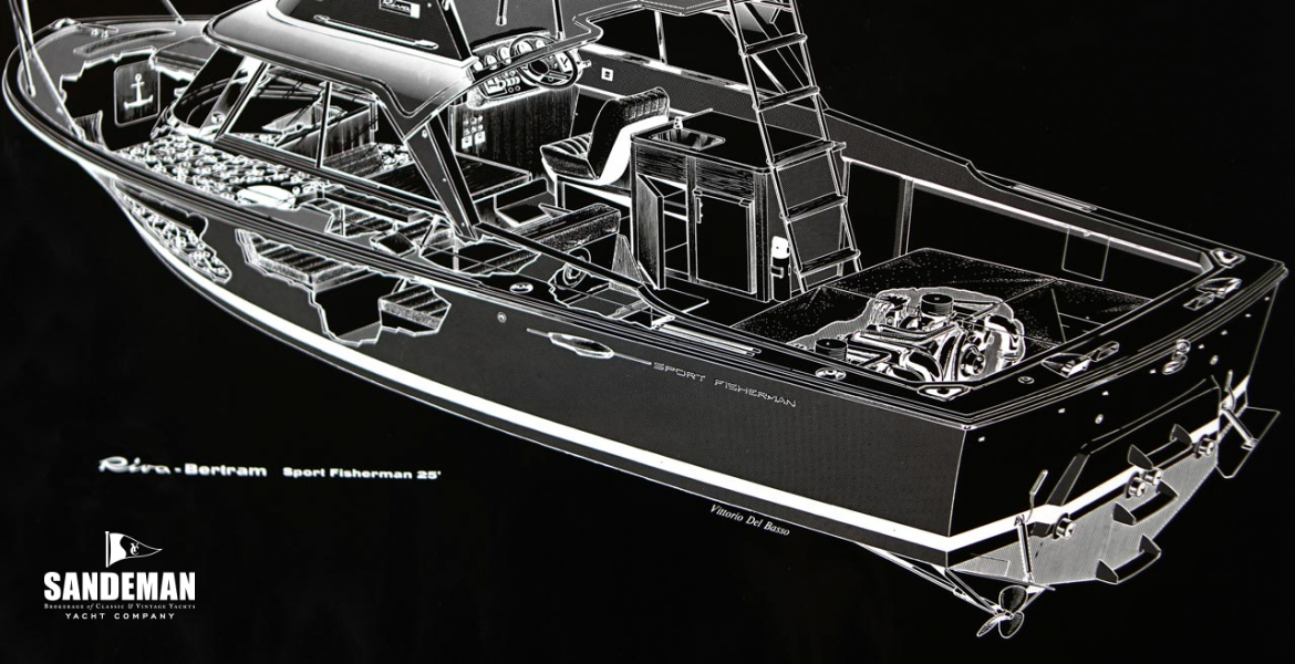 RIVA BERTRAM 25 SPORT FISHERMAN 1971