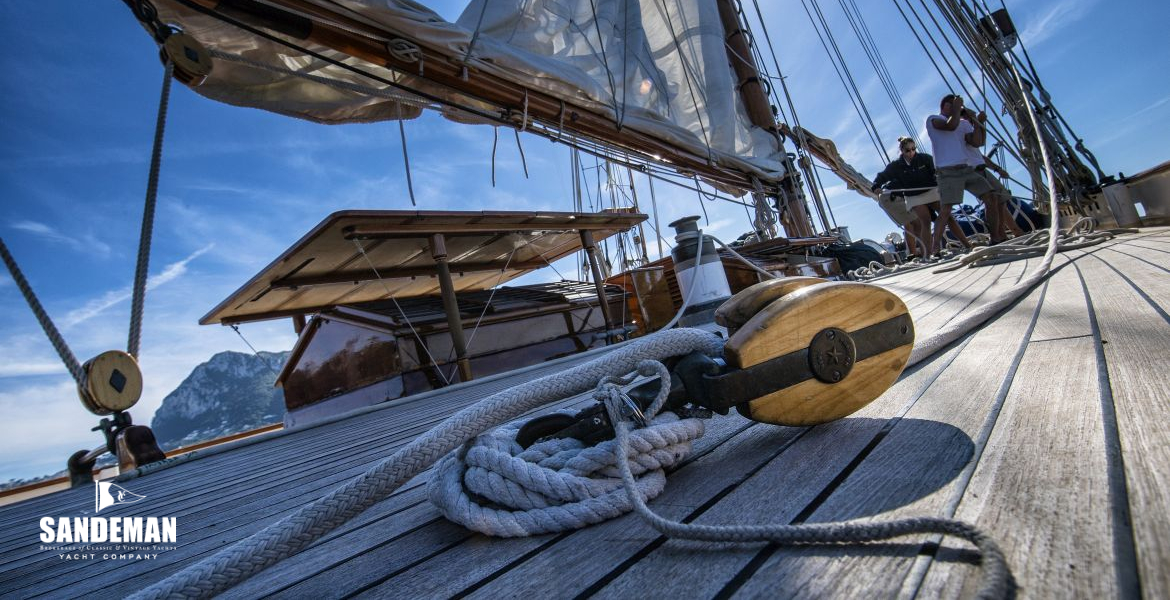 Starboard mid deck view forward
