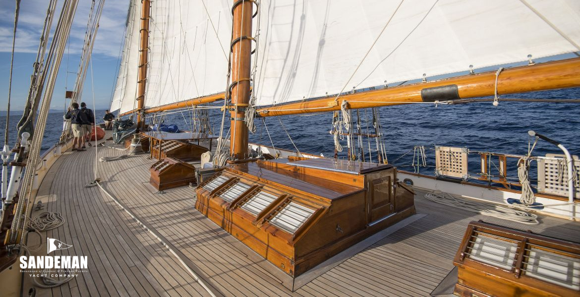 Port side deck view forward