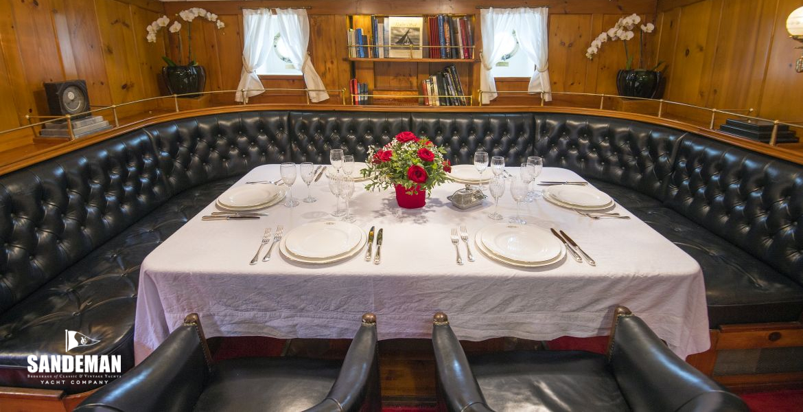 Saloon port - view to port