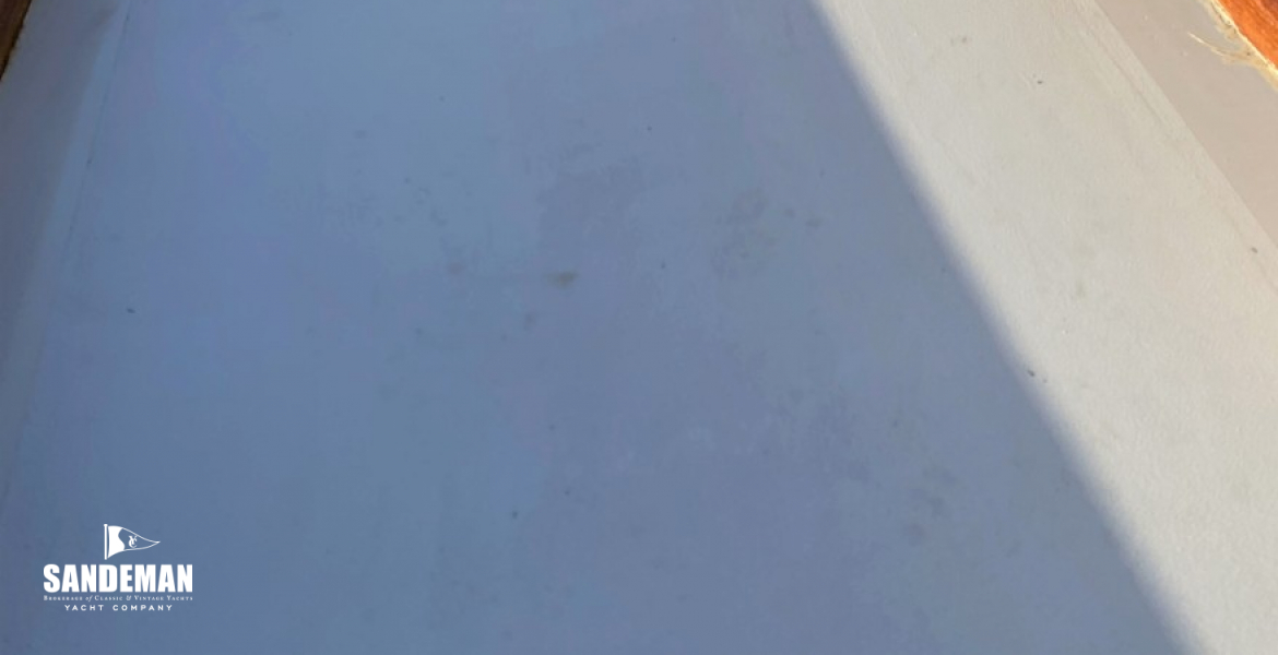 Starboard side deck view aft