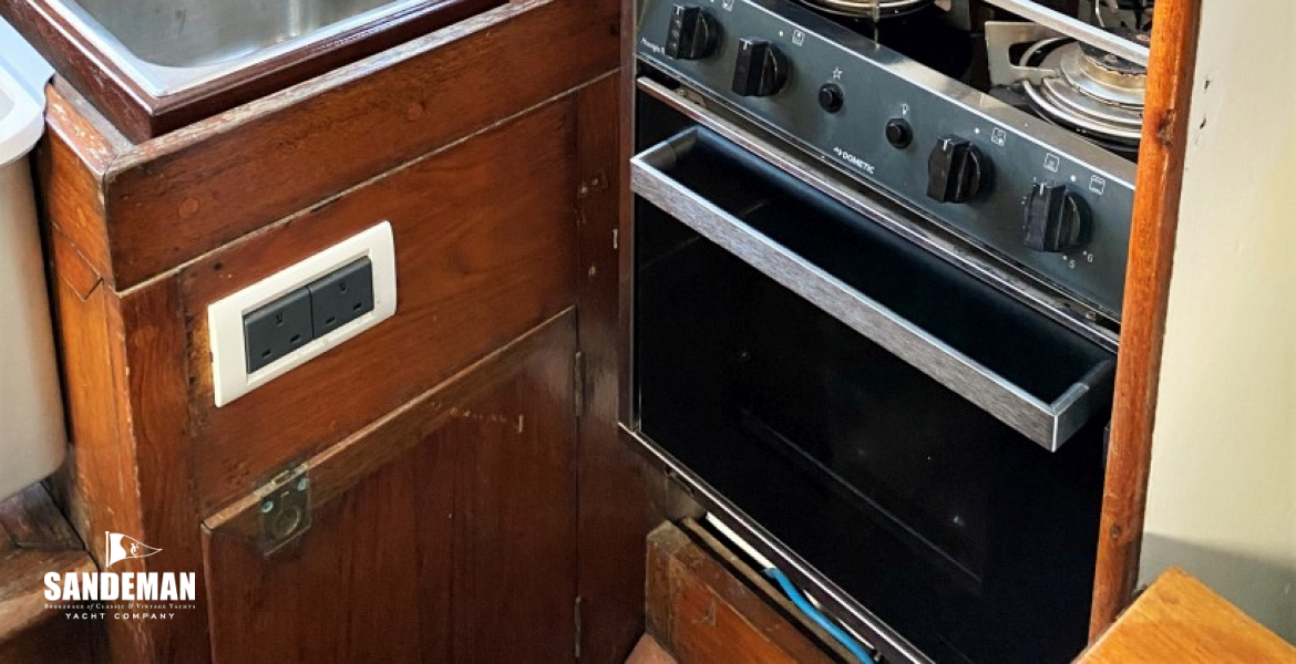 Galley to port