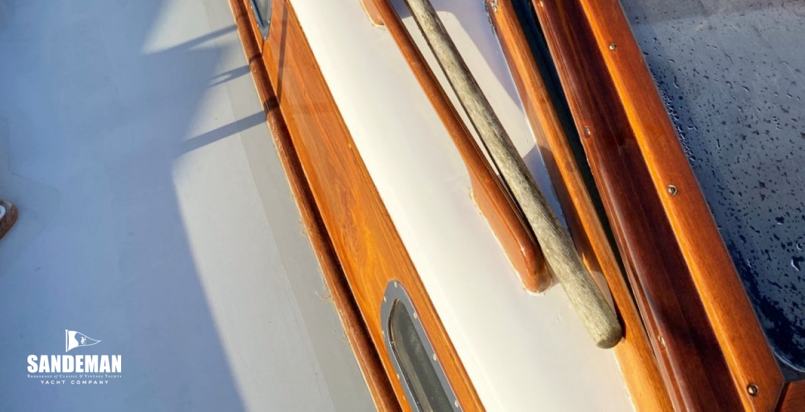 Starboard side deck view aft