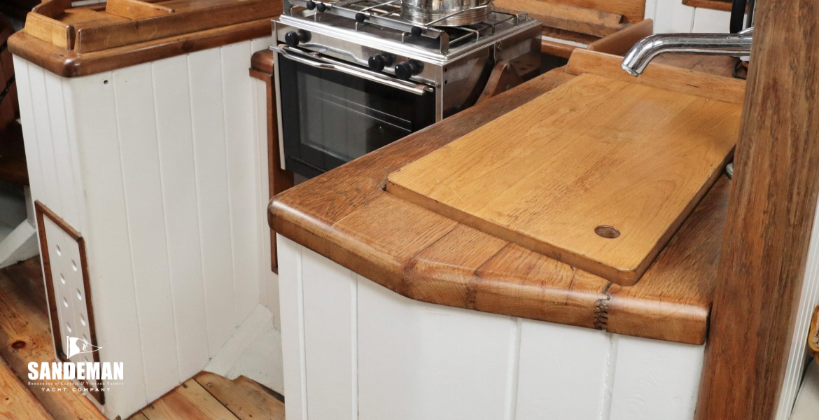 Galley to port