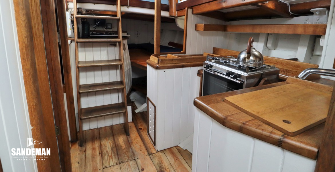 Lobby and galley view aft