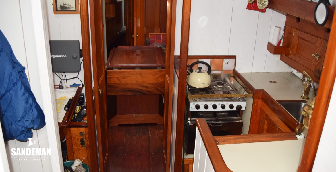 View forward from companionway