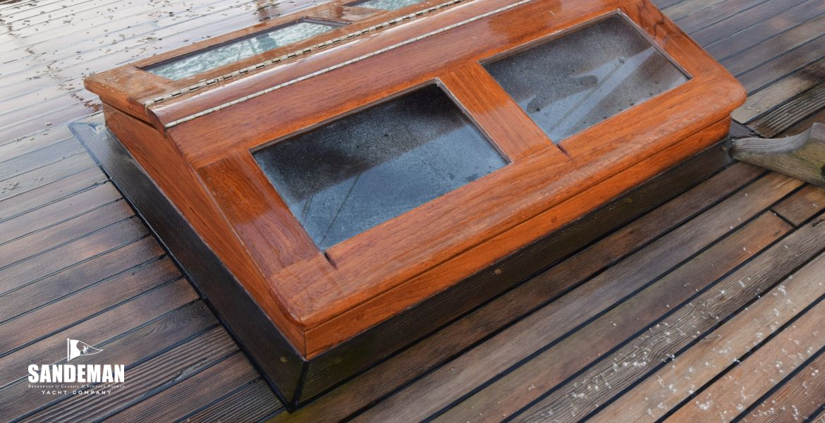 Butterfly skylight over saloon