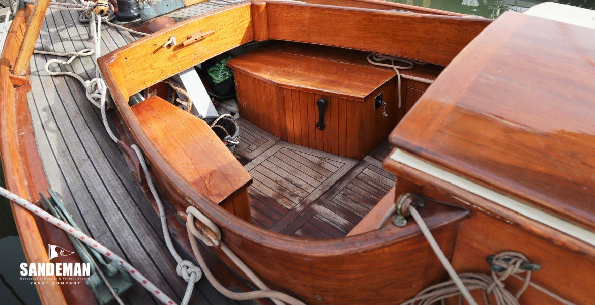 Cockpit view aft to port