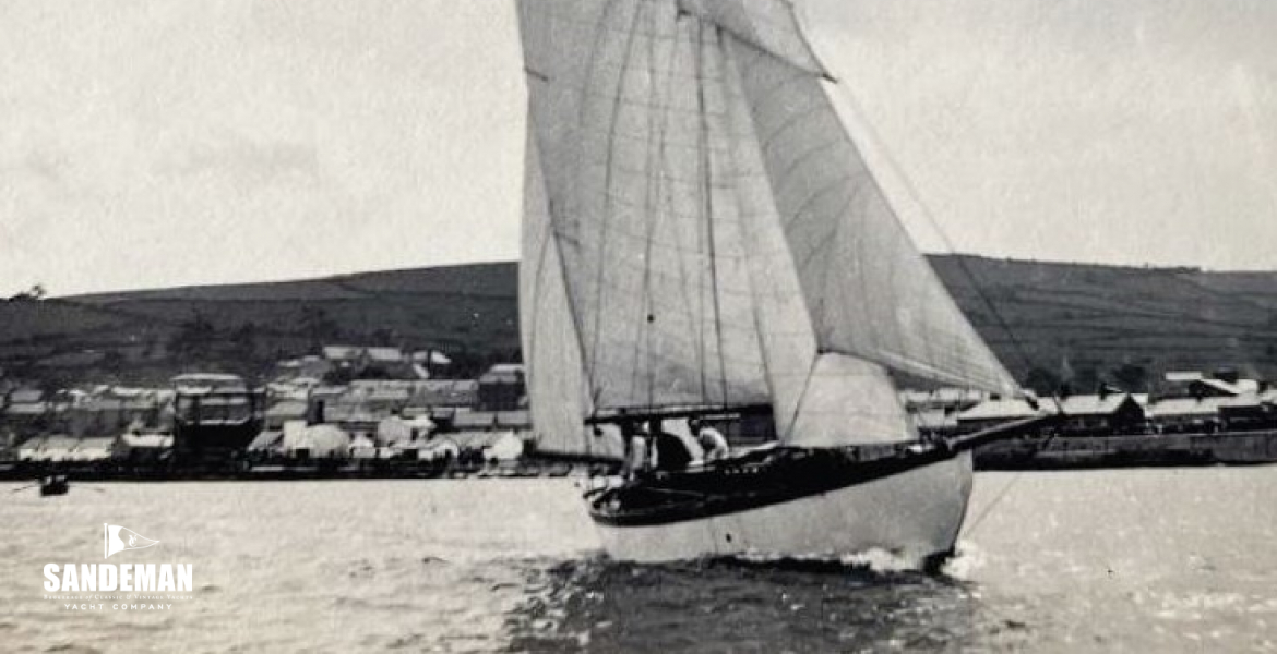 Sailing off Wicklow, 1920s