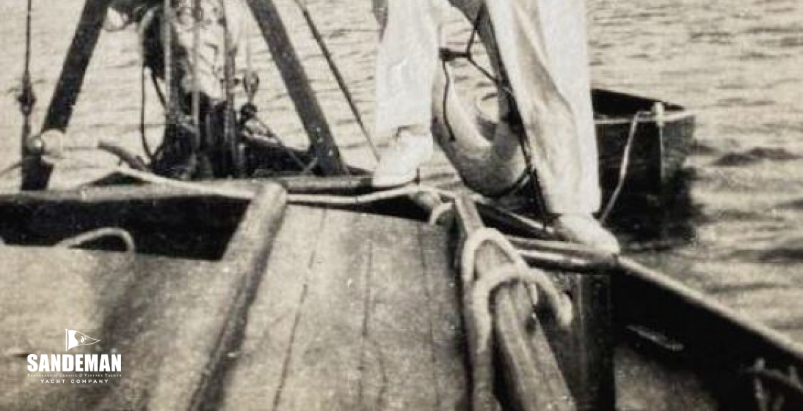 The proud builder, Jack Tyrrell, 1925