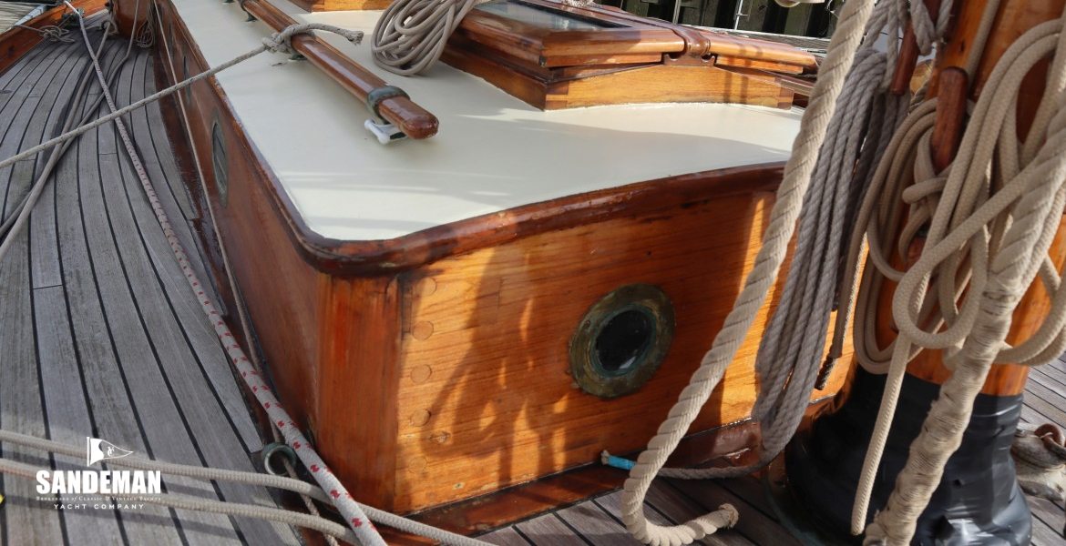 View aft from foredeck