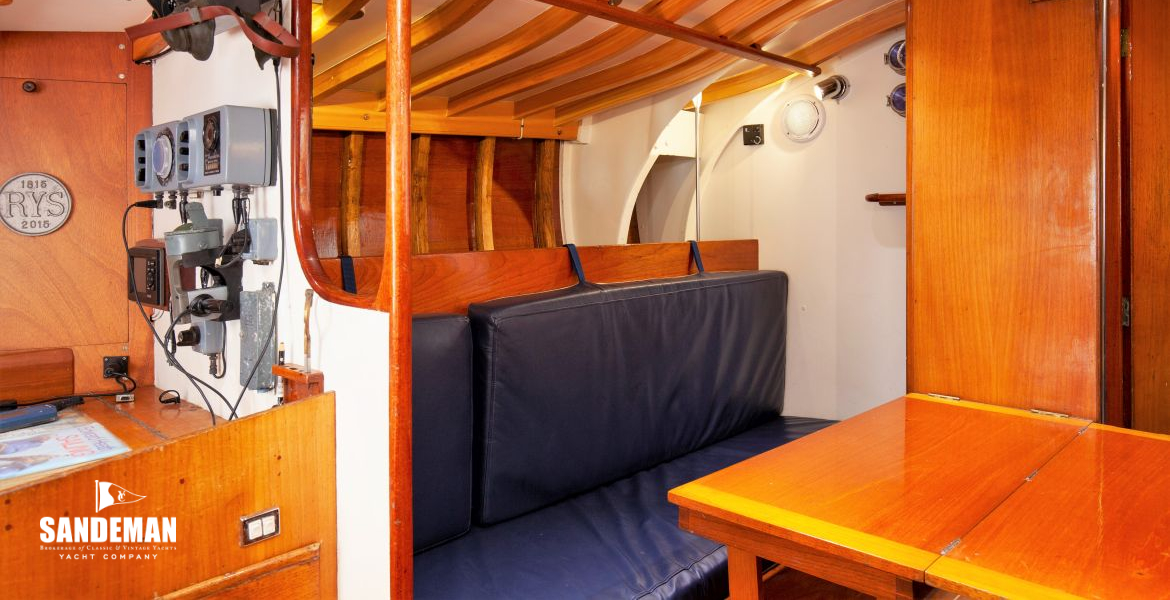 View forward to port from galley
