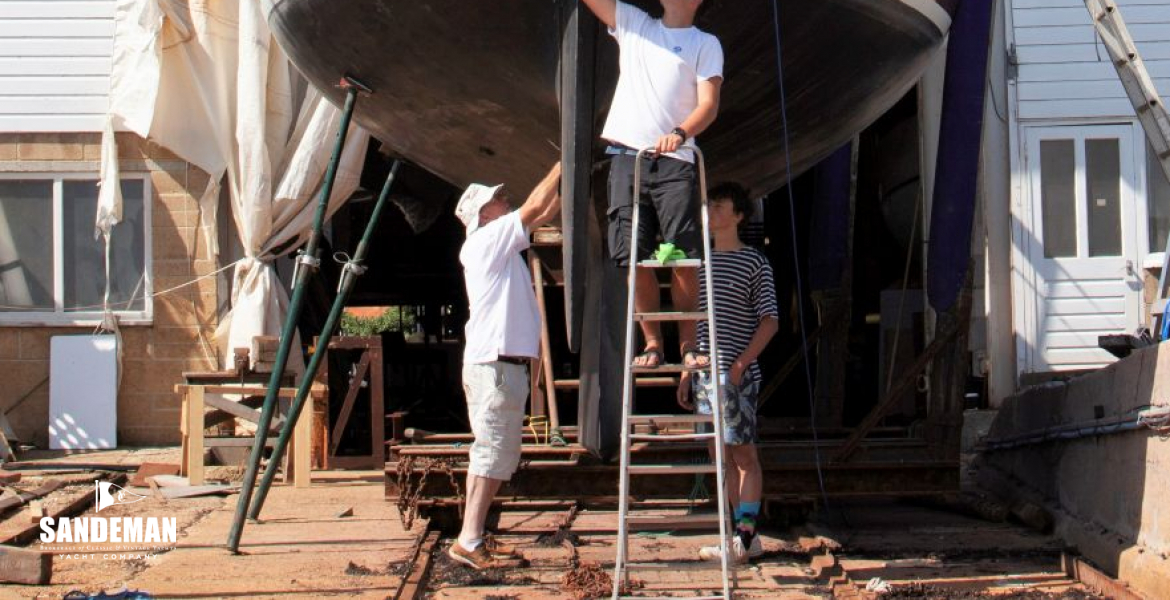 Regatta prep at her original builder