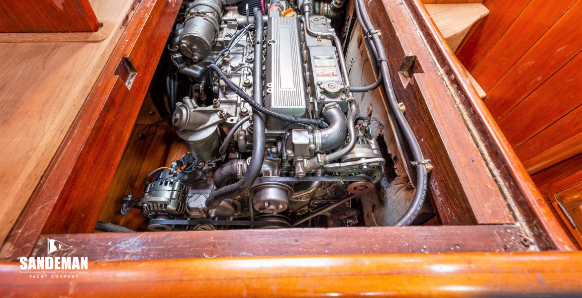 Engine space view aft