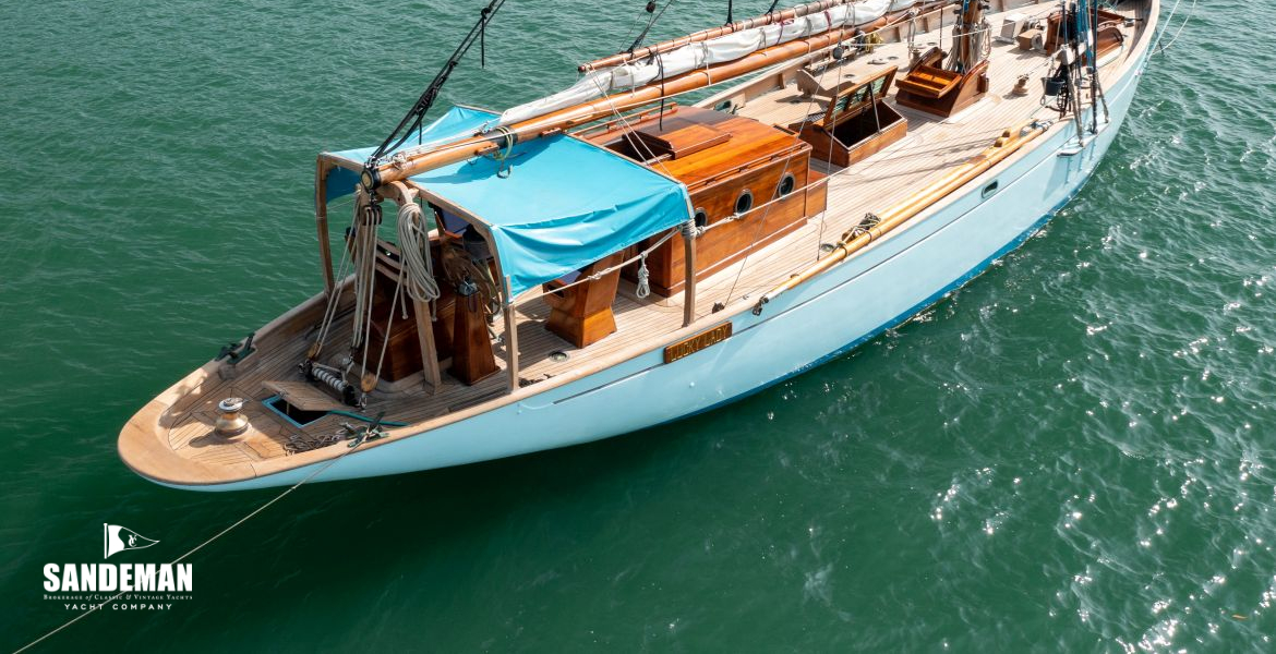 Over starboard quarter