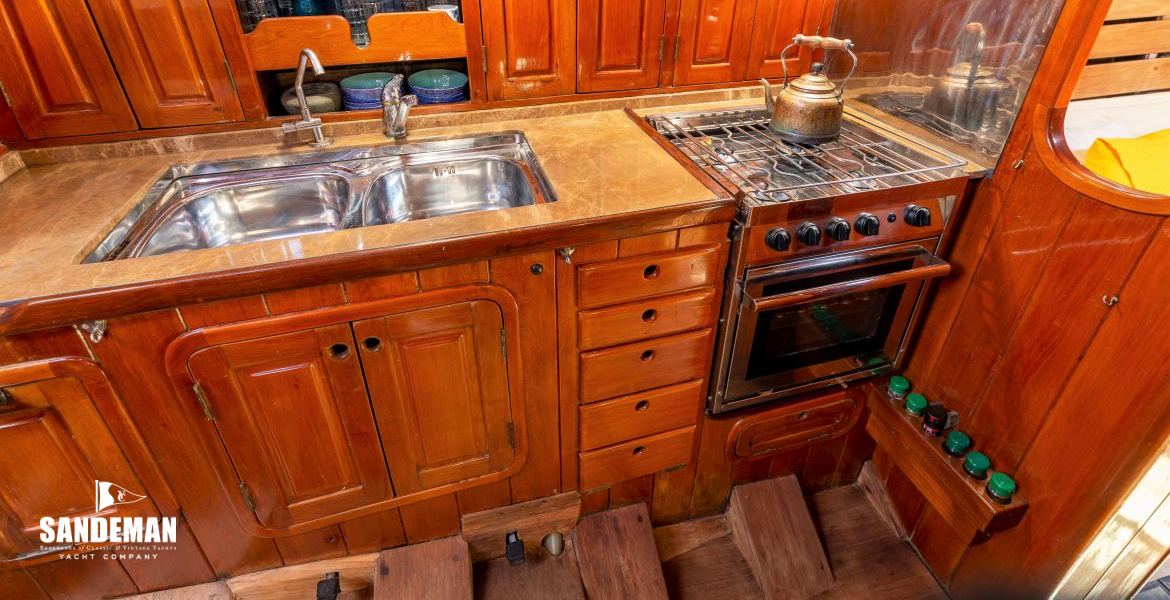 Galley to port