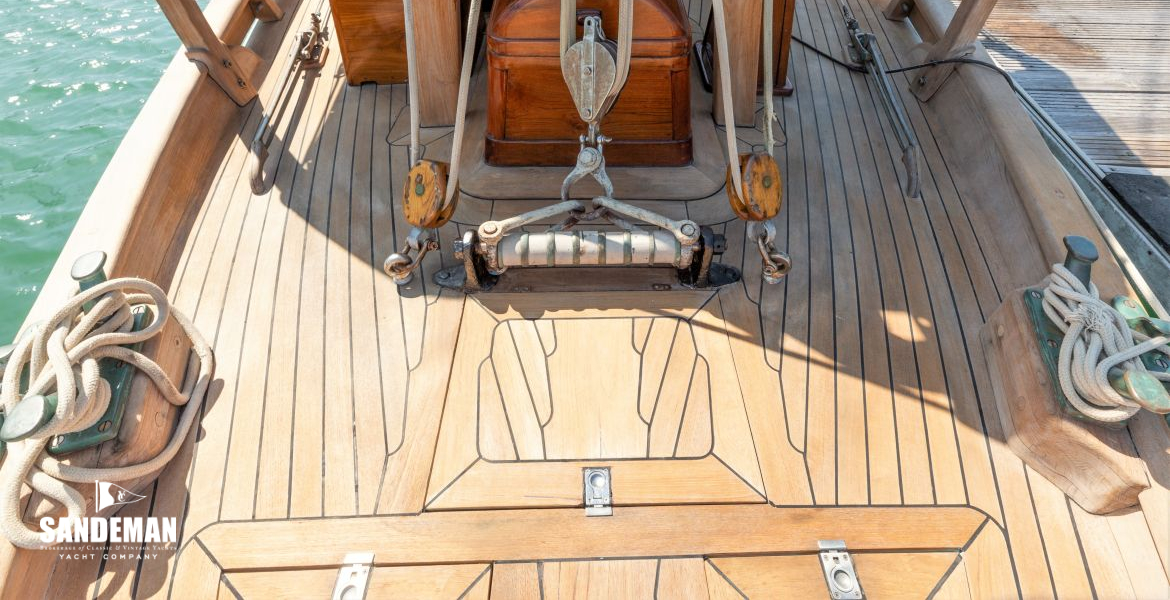 Aft deck view forward to helm