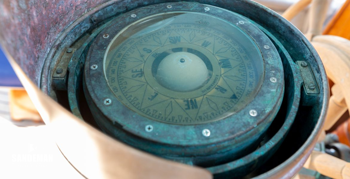 Steering compass by B. Cooke & Son Ltd., Hull