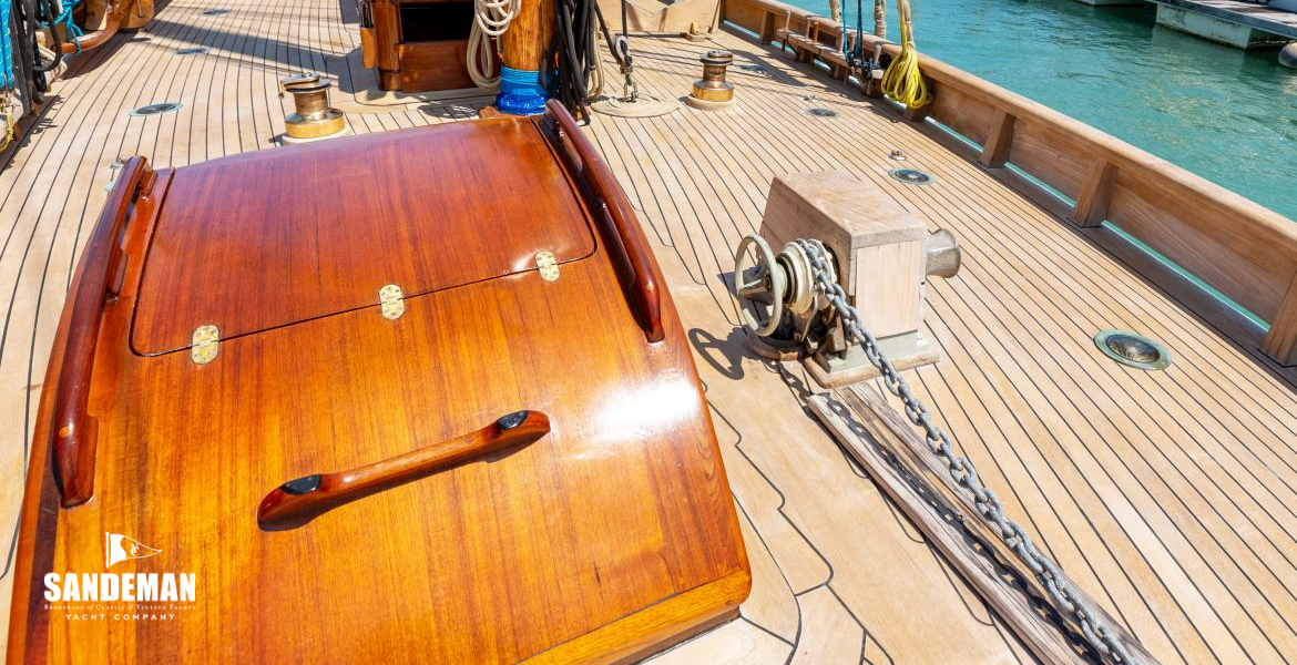 View aft over fore scuttle