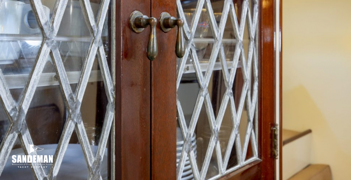 Leaded glass cabinet