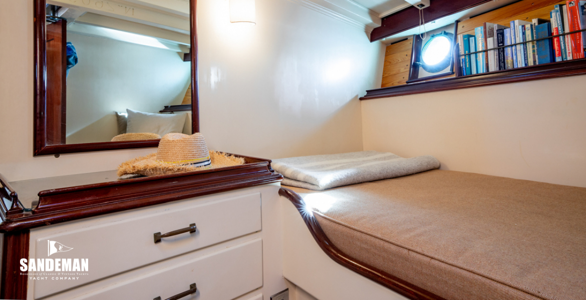 Stateroom view aft to port