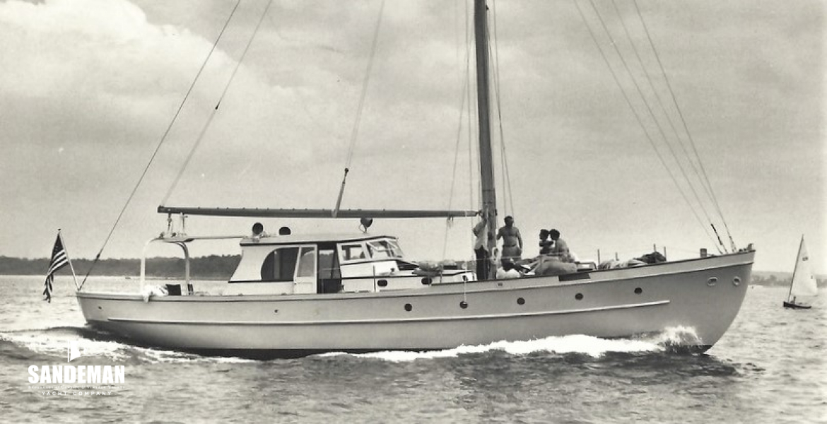 58 FT RICHARD O. DAVIS/ HENRY B. NEVINS MOTORSAILER 1950