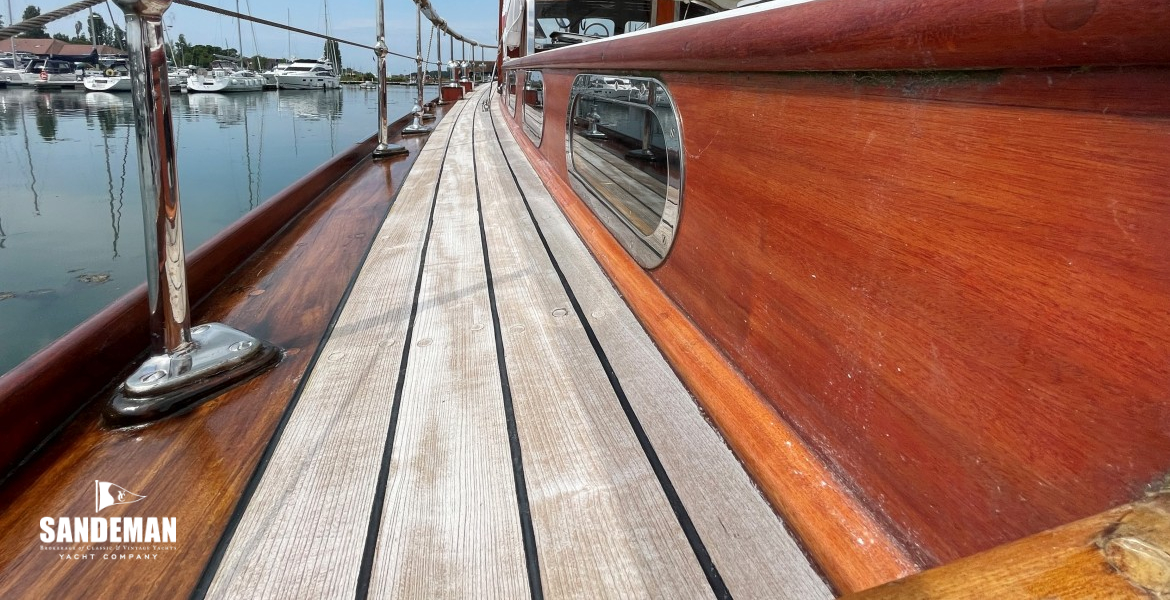 Port side deck view forward
