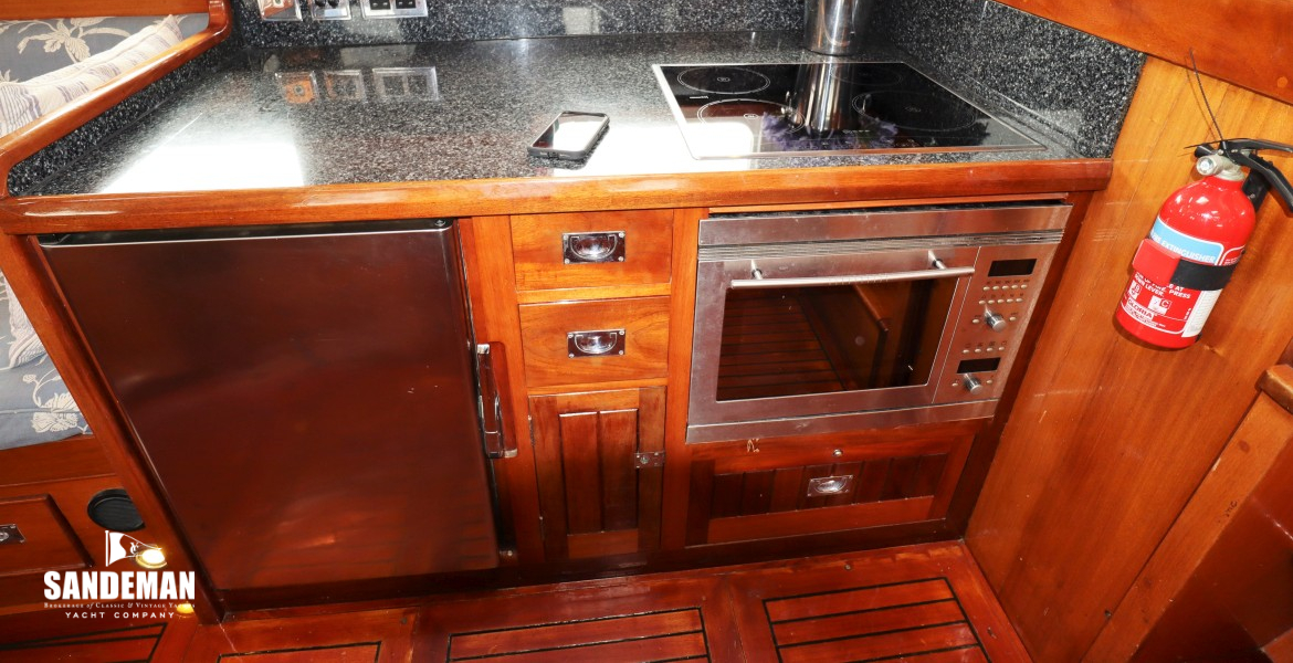 Galley to port