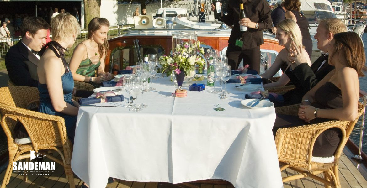 Henley - Dinner on the foredeck