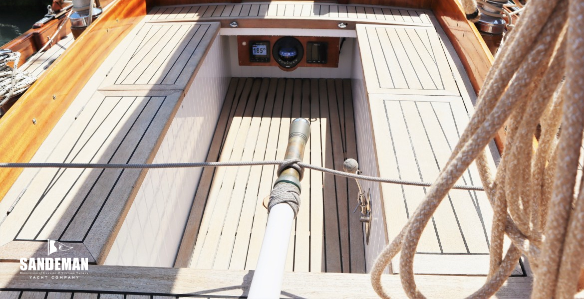 View forward to companionway