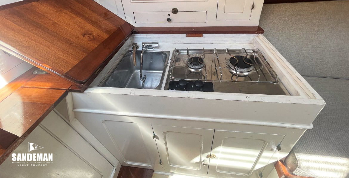 Galley to port