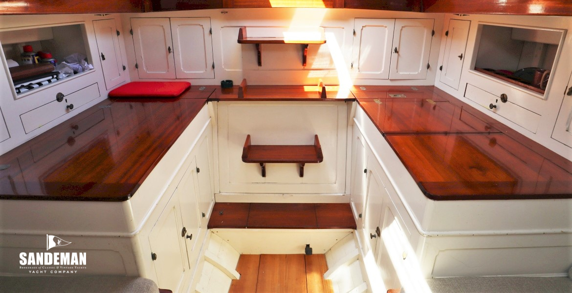 View aft to companionway