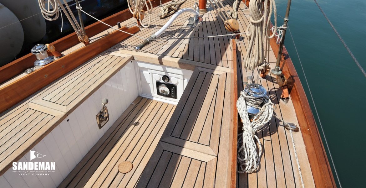 Cockpit view aft from port