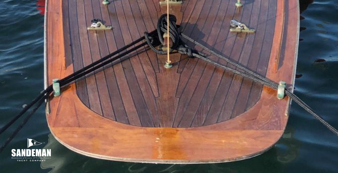 View forward from dock