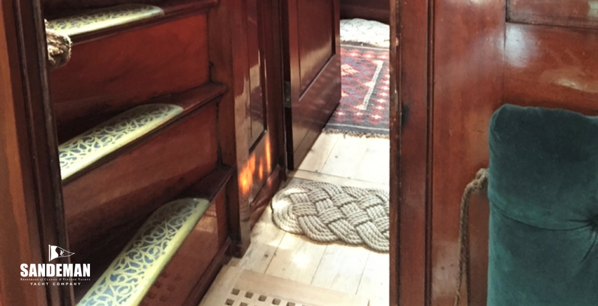 Lobby and stairwell view aft