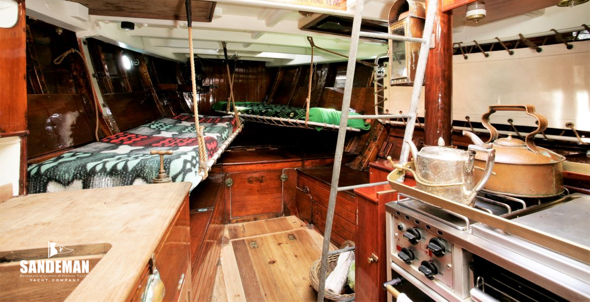 Galley view forward to forepeak