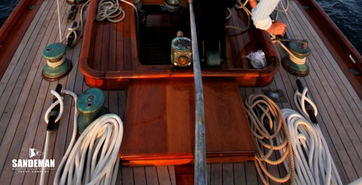 Aft deck view forward