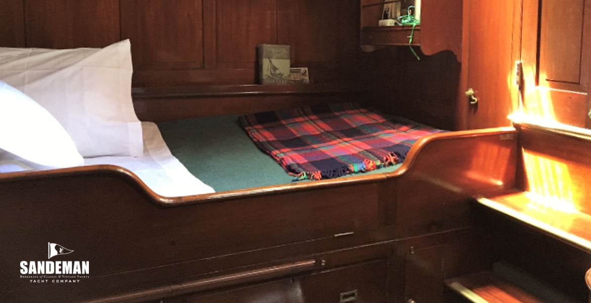 Stateroom view aft to port