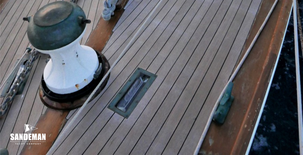 View aft from foredeck